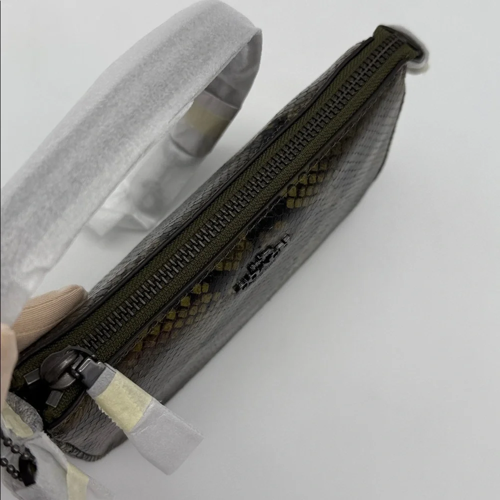 Coach Nolita 19 With Snake Print Olive Green - Picture 6 of 10